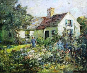 A Cottage on the Cape Oil painting by Abbott Fuller Graves