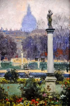 Luxembourg Gardens Oil painting by Abbott Fuller Graves