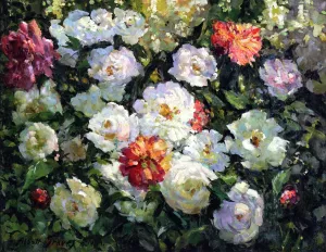 Peonies by Abbott Fuller Graves Oil Painting