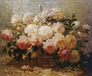 Peonies by Abbott Fuller Graves Oil Painting