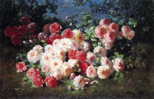 Pink and Red Roses Oil painting by Abbott Fuller Graves