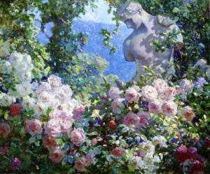 Psyche in the Garden by Abbott Fuller Graves - Oil Painting Reproduction