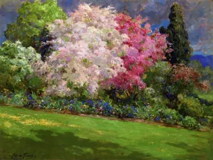 Spring Garden, Kennebunkport painting by Abbott Fuller Graves