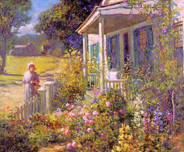 Main Product Photo of Summer Garden Painting by Abbott Fuller Graves