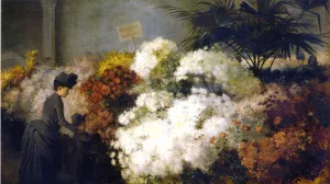 The Chrysanthemum Show by Abbott Fuller Graves - Oil Painting Reproduction