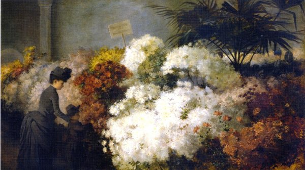 Main Product Photo of The Chrysanthemum Show Painting by Abbott Fuller Graves