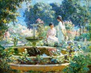 The Fountain Oil painting by Abbott Fuller Graves