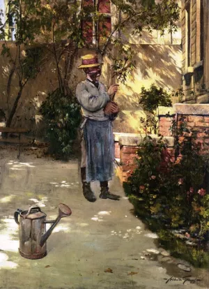 The Gardener by Abbott Fuller Graves - Oil Painting Reproduction