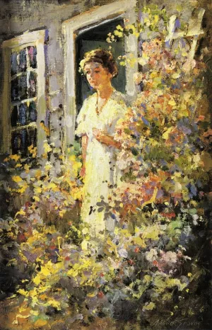 The Summer Garden by Abbott Fuller Graves Oil Painting