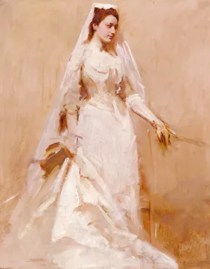A Bride by Abbott Handerson Thayer Oil Painting