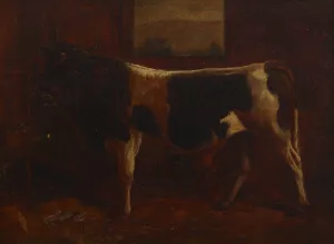 A Prize Bull by Abbott Handerson Thayer Oil Painting