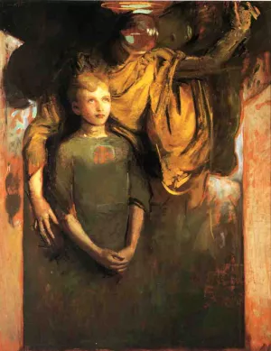Boy and Angel by Abbott Handerson Thayer - Oil Painting Reproduction