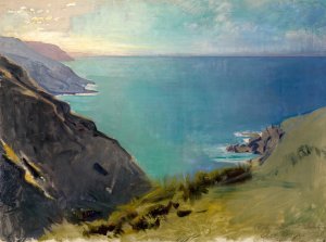 Cornish Headlands by Abbott Handerson Thayer Oil Painting
