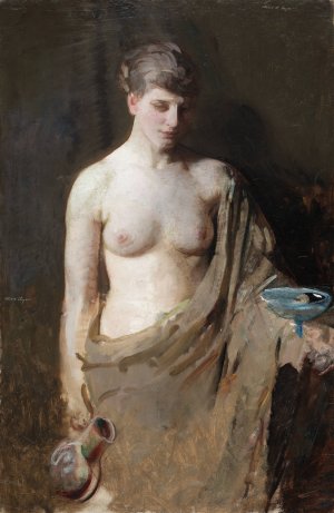 Hebe by Abbott Handerson Thayer Oil Painting