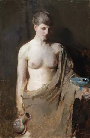 Hebe by Abbott Handerson Thayer Oil Painting