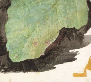 Heterocampa Biundata, Walker, Study for Book Concealing Coloration in the Animal Kingdom by Abbott Handerson Thayer Oil Painting