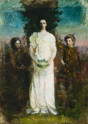 My Children by Abbott Handerson Thayer Oil Painting