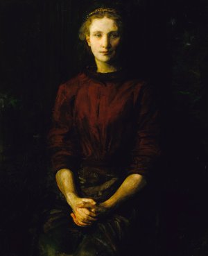 Portrait of a Lady by Abbott Handerson Thayer Oil Painting