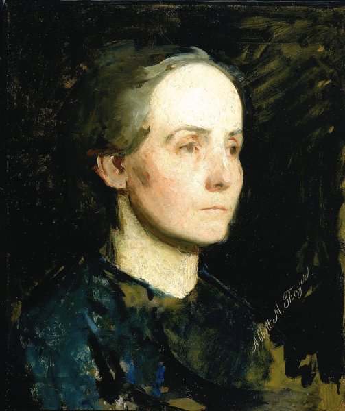 Portrait of a Woman  by Abbott Handerson Thayer - Hand-Painted Oil Painting Reproduction