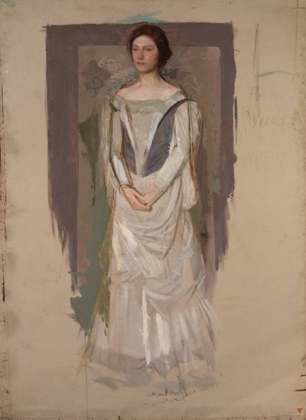 Standing Woman by Abbott Handerson Thayer - Hand-Painted Oil Painting Reproduction