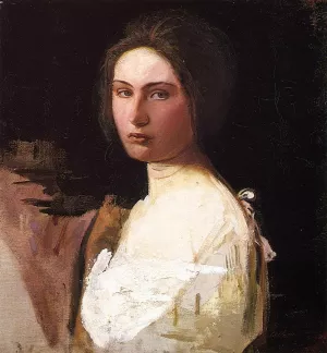 Study of Alma Wollerman by Abbott Handerson Thayer - Oil Painting Reproduction