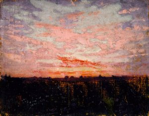 Sunrise Or Sunset, Study For Book, Concealing Coloration In The Animal Kingdom by Abbott Handerson Thayer Oil Painting