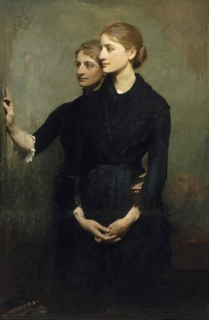 The Sisters by Abbott Handerson Thayer Oil Painting