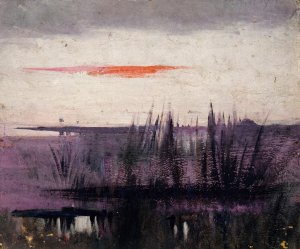 The Sky Simulated By White Flamingoes Study For Book, Concealing Coloration In The Animal Kingdom by Abbott Handerson Thayer Oil Painting