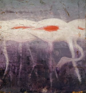 White Flamingoes, study for book Concealing Coloration in the Animal Kingdom by Abbott Handerson Thayer Oil Painting