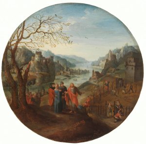 Parable from the Barren Fig Tree by Abel Grimmer Oil Painting