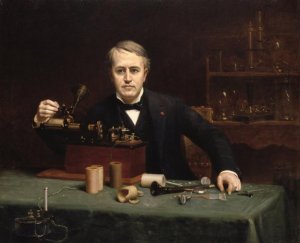 Portrait of Thomas Alva Edison