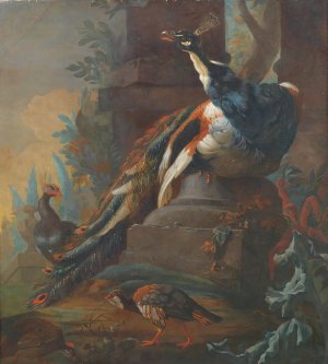 Vogels Bij Een Ruine by Abraham Bisschop Oil Painting