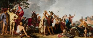 Coronation Scene by Abraham Bloemaert Oil Painting