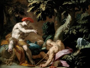 Mercury, Argus and Io by Abraham Bloemaert Oil Painting