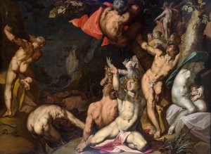 The Deluge by Abraham Bloemaert Oil Painting
