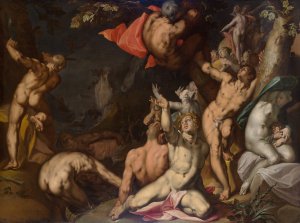 The Deluge by Abraham Bloemaert Oil Painting