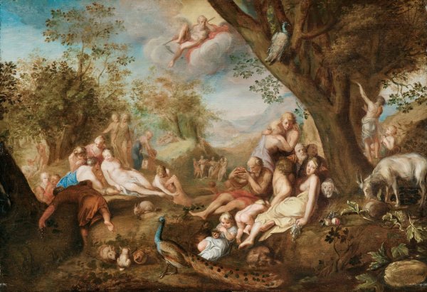 The Golden Age by Abraham Bloemaert - Hand-Painted Oil Painting Reproduction