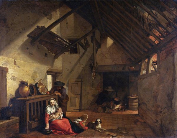 The Rest on the Flight into Egypt  by Abraham Bloemaert - Hand-Painted Oil Painting Reproduction