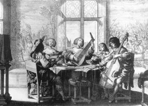 Musical Society painting by Abraham Bosse