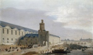 La Grande Galerie du Louvre avec la porte Neuve et la tour de Bois by Abraham De Verwer Oil Painting