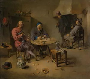 The Tavern by Abraham Diepraam Oil Painting