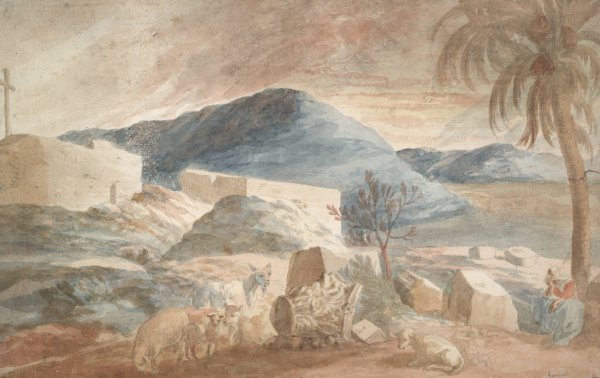 Main Product Photo of Arcadian Landscape Painting by Abraham Genoels II