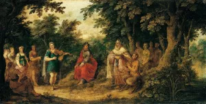 The Judgement of Midas painting by Abraham Govaerts