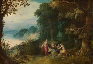 The Rape of Europa by Abraham Govaerts Oil Painting