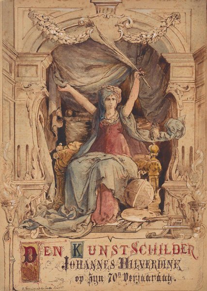 Personificatie van de schilderkunst  by Abraham Henriques De Souza - Hand-Painted Oil Painting Reproduction