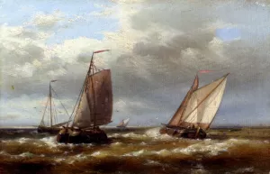 In Choppy Waters painting by Abraham Hulk Snr