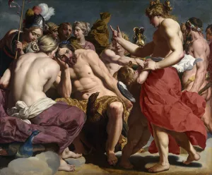 Jupiter Rebuked By Venus Oil painting by Abraham Janssens