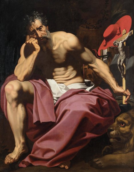 St Jerome by Abraham Janssens - Hand-Painted Oil Painting Reproduction
