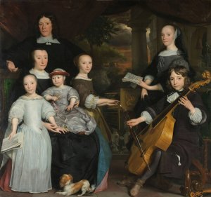 David Leeuw with his Family by Abraham Lambertsz Van Den Tempel Oil Painting