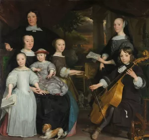 David Leeuw with his Family by Abraham Lambertsz Van Den Tempel Oil Painting